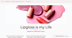 Desktop Screenshot of lipglossismylife.com