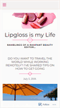 Mobile Screenshot of lipglossismylife.com